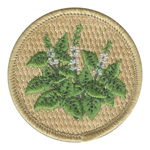 Basil Flowers Patrol Patch - embroidered 2 in round