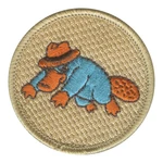 Platypus Spy Patrol Patch - embroidered 2 in round