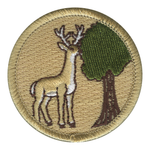 Long Neck Deer Patrol Patch - embroidered 2 in round