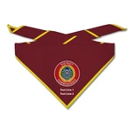 Scouting America District Commissioner Neckerchief - Build Your Neckerchief (Dark Red with Yellow Piping)
