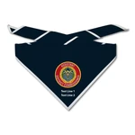 Scouting America Assistant District Commissioner Neckerchief - Navy Blue with White Piping