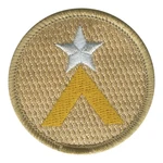 Star Camper Patrol Patch - embroidered 2 in round