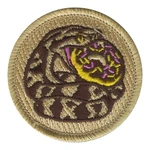 Donut Snake Patrol Patch - embroidered 2 in round