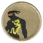 Red Eyed Ninja Scout Patrol Patch - embroidered 2 inch round