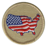 USA Scout Patrol Patch - embroidered 2 inch round