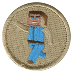8-Bit Kid Scout Patrol Patch - embroidered 2 inch round