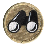 Explorer Binocular Scout Patrol Patch - embroidered 2 inch round