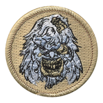 Zombie Yeti Scout Patrol Patch - embroidered 2 inch round