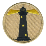 Lighthouse Scout Patrol Patch - embroidered 2 inch round
