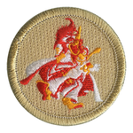 Singing Duck Scout Patrol Patch - embroidered 2 inch round