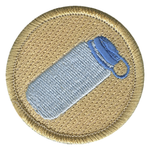 Water Bottle Scout Patrol Patch - embroidered 2 inch round