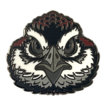 Wood Badge Pin of Wood Badge Bobwhite Critter Head - Front of Pin View