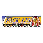 Blue and Gold Banquet Vinyl Banner - Trophies (28" Tall x 96" wide Banner)