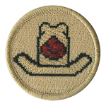 Redstone Cowboy Hat Scout Patrol Patch - embroidered 2 inch round