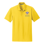 Grid Wicking Polo with Scouting America Logo - Yellow