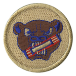 Bear with Candybar Scout Patrol Patch - embroidered 2 inch round