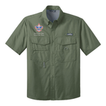 Scouts Short Sleeve Fishing Shirt with Scouting America Corporate Logo [Seagrass Green]