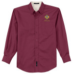 Long Sleeve Easy Care Shirt Men's with Cub Scout Logo