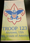 Scouts BSA Neck Gaiter with Scouts BSA Logo- Up Close Image View 