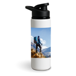 Scout Water Bottle - Scout Troop Mountain Scene SP6927 with Scouting America logo