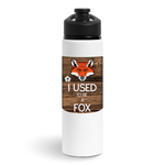 Wood Badge Water Bottle  with Wood Badge Fox Critter and Wood Badge Logo