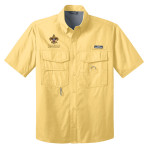 Short Sleeve Fishing Shirt with Vintage Scouting logo