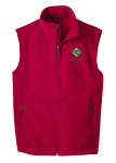 Fleece Vest with BSA Venturing Crew Logo - True Red