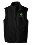 Fleece Vest with Scouting America Venturing Crew Logo- Black