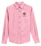 Ladies Long Sleeve Easy Care Shirt with Scouting Americal Logo