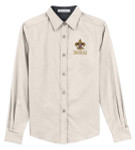 Ladies Long Sleeve Easy Care Shirt with Scouting Americal Logo