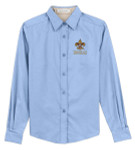 Ladies Long Sleeve Easy Care Shirt with Scouting Americal Logo