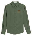 Ladies Long Sleeve Easy Care Shirt with Scouting Americal Logo