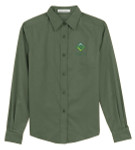 Womens Long Sleeve Shirt with BSA Venturing Crew Logo