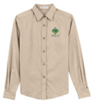 Ladies Long Sleeve Easy Care Shirt with Scouting America Venturing Logo