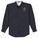 Navy/Stone Scouts BSA Long Sleeve Shirt with BSA Universal Logo
