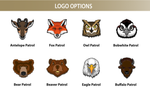 Wood Badge Critter Embroidery Design Options