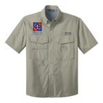 Short Sleeve Fishing Shirt with Scouting America NYLT Logo - Driftwood