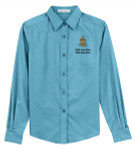 BSA Sea Scout Long Sleeve Shirt with Sea Scout Logo - Ocean Blue 