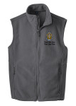 Fleece Vest with Scouting America Sea Scout Logo - Iron Grey