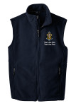 Fleece Vest with Scouting America Sea Scout Logo - Navy Blue