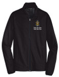 Active Soft Shell Jacket with Scouting America Sea Scout Logo - Black