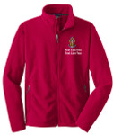 Value Fleece Jacket with Scouting America Sea Scout Logo - Red