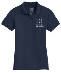 Cotton Pique Polo – Ladies with Exploring Logo - Navy Polo