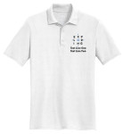 Cotton Pique Polo – Mens with Exploring Logo - White