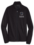 Active Soft Shell Jacket with Exploring Logo - Black