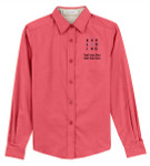 Long Sleeve Easy Care Shirt - Hibiscus