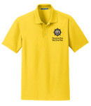 Grid Mens Wicking Polo with Scouting America Sea Base Logo - Yellow