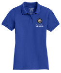 Ladies Cotton Pique Polo with Scouting America Sea Base Logo - Royal