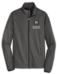 Active Soft Shell Jacket with Scouting America Florida Sea Base Logo - Grey
