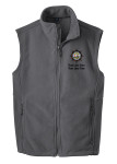Fleece Vest with Scouting America Sea Base Logo - Iron Grey